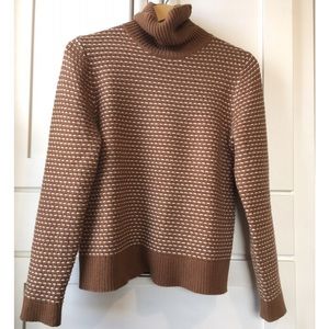 J. Crew Brown and White Sweater